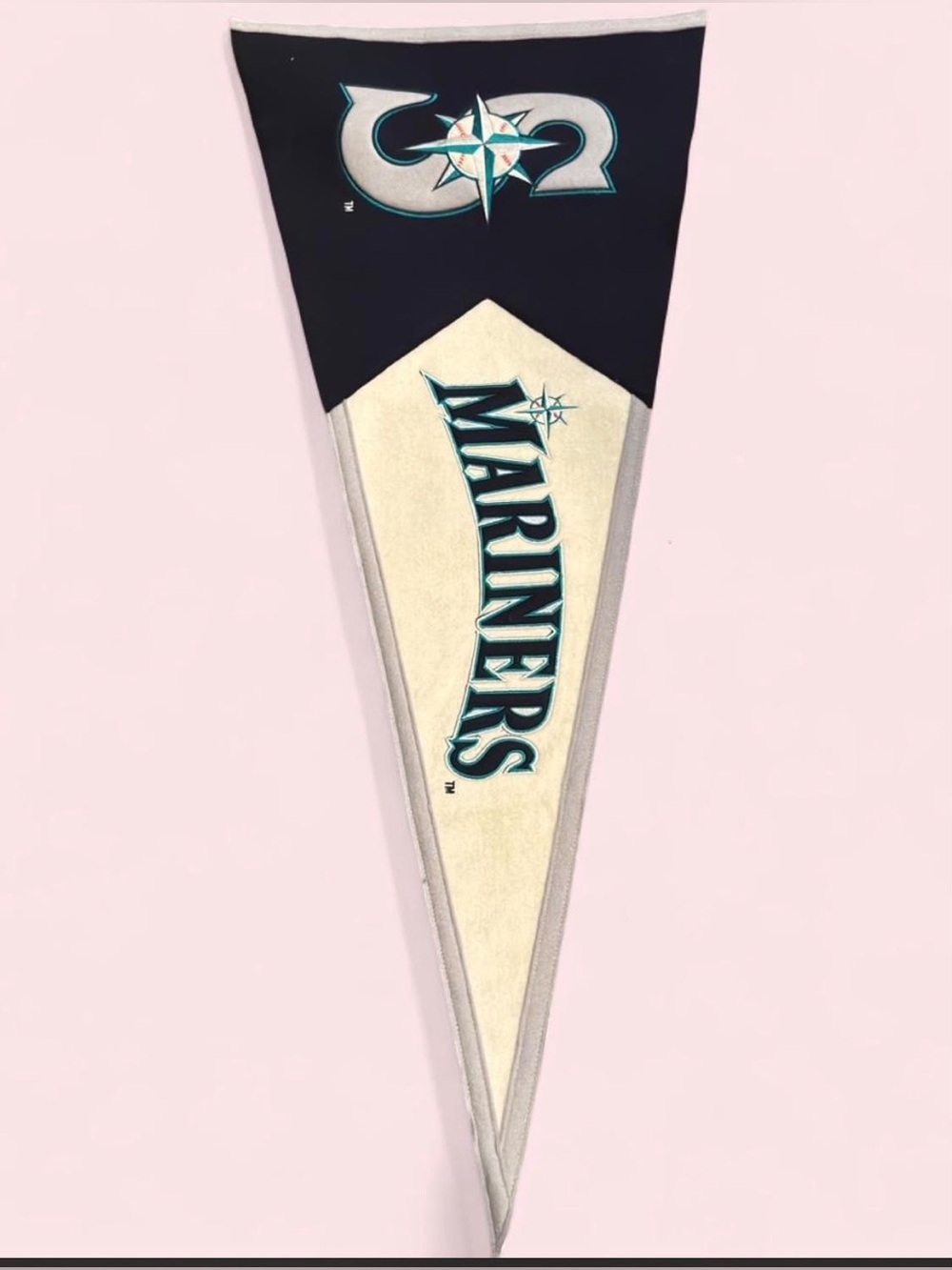 Genuine Merchandise Mariners Pennant - Navy, Cream, Teal